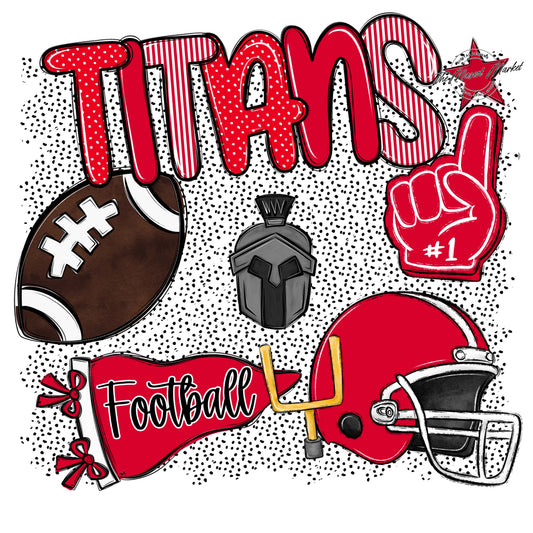 Titans Football Spirit-Red