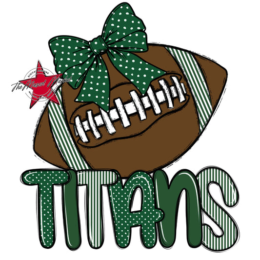 Titans Football Spirit Design-Green