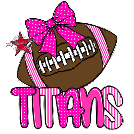 Titans Football Spirit Design-Pink