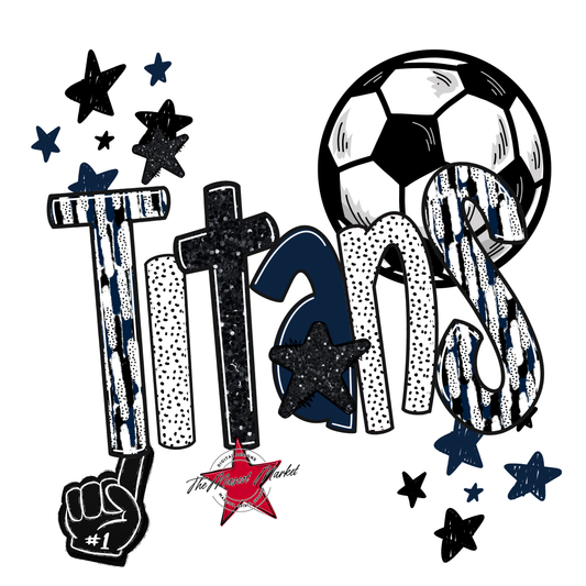 Titans Soccer Scrape-Navy