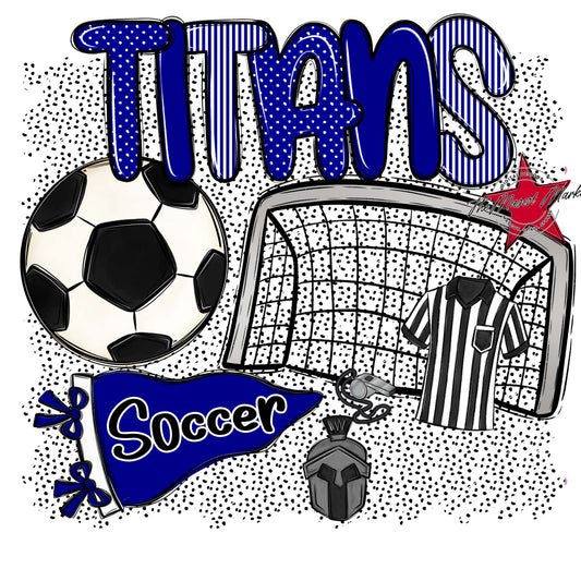Titans Soccer Spirit-Blue