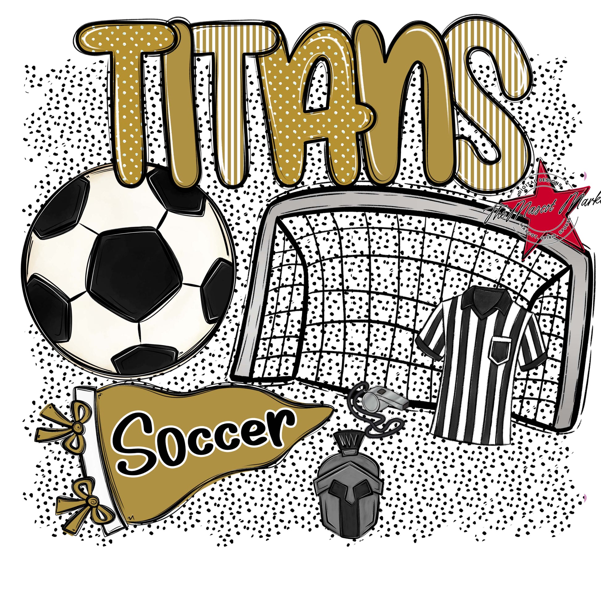 Titans Soccer Spirit-Gold