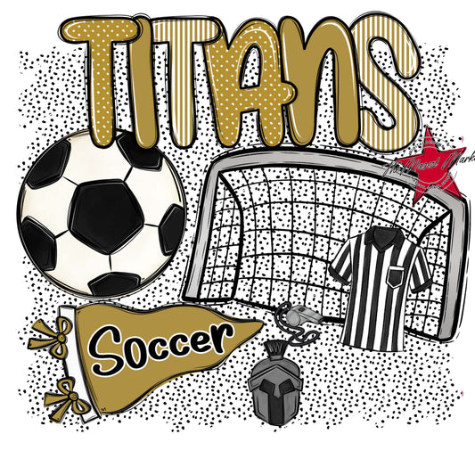 Titans Soccer Spirit-Gold