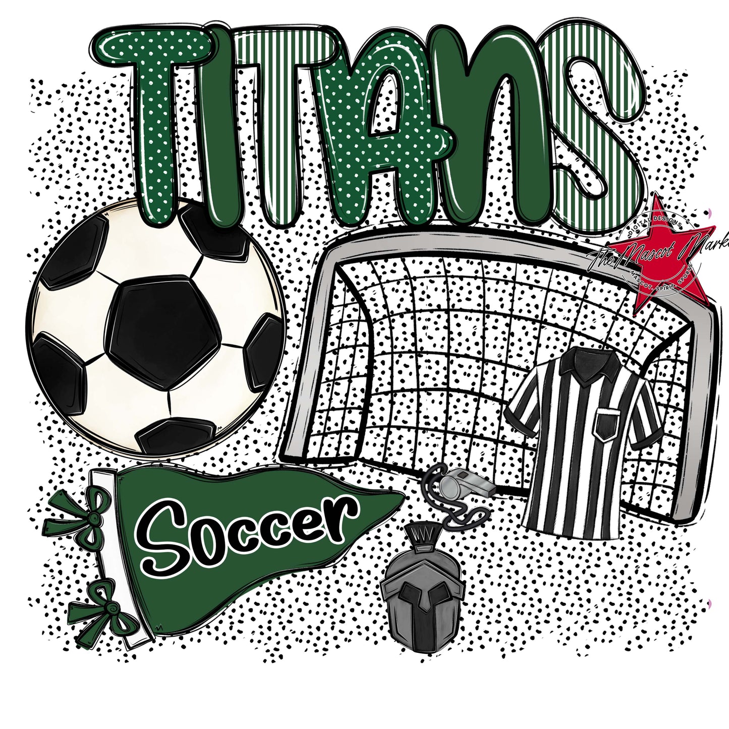 Titans Soccer Spirit-Green