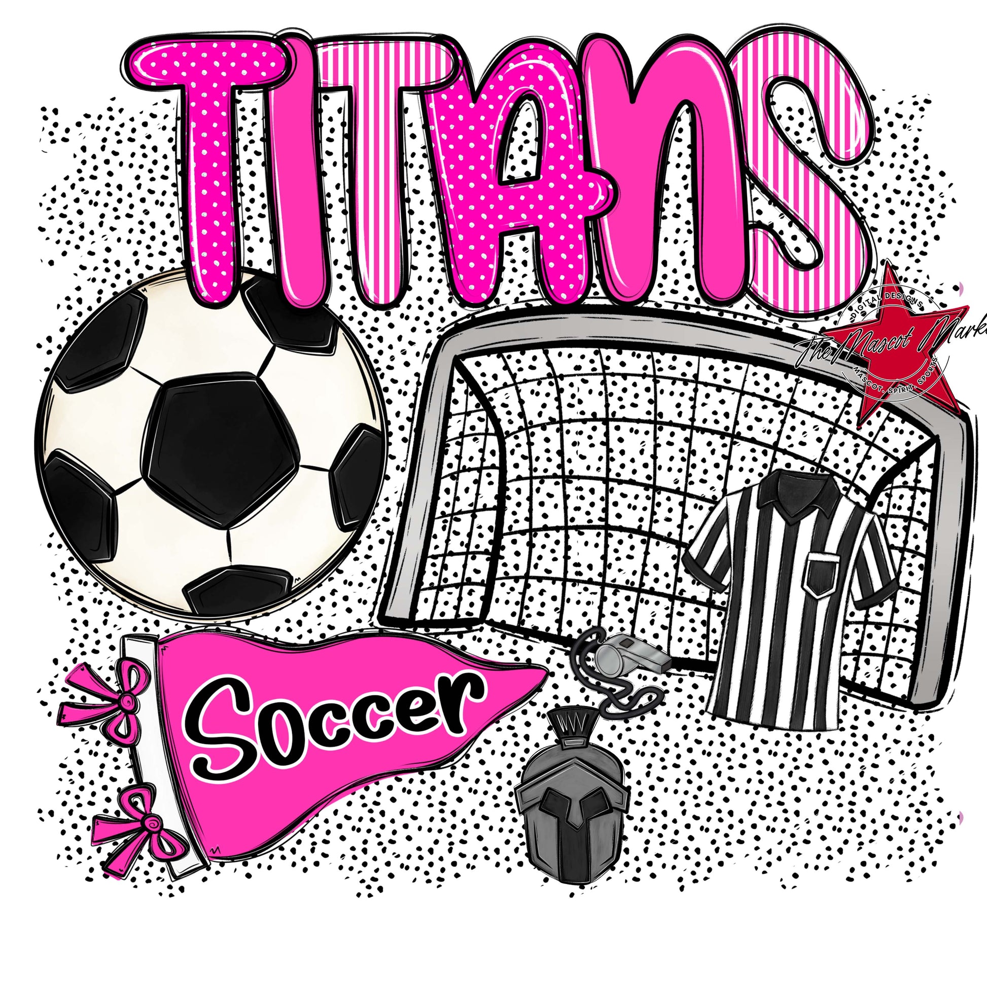 Titans Soccer Spirit-Pink