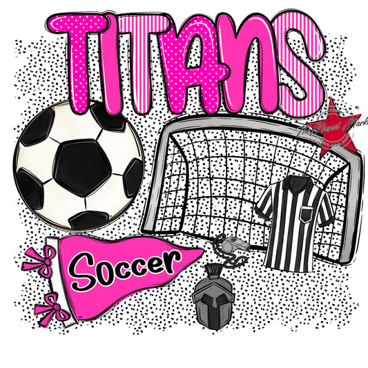 Titans Soccer Spirit-Pink