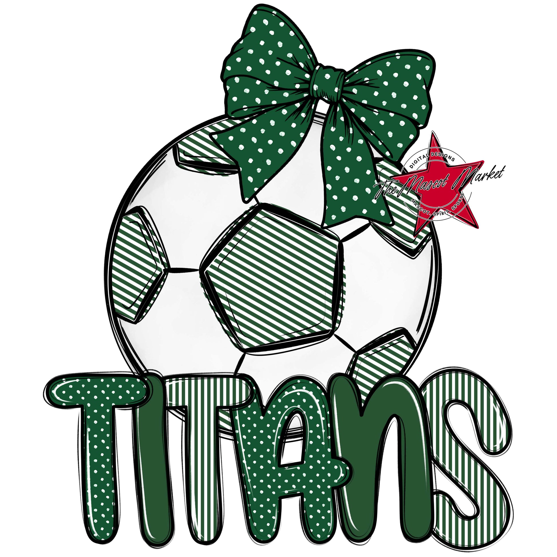 Titans Soccer Spirit Design-Green