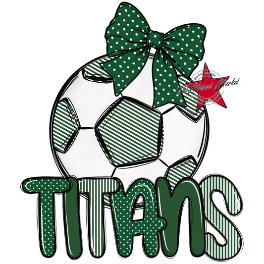 Titans Soccer Spirit Design-Green