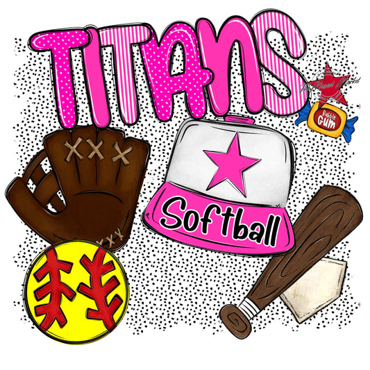 Titans Softball Spirit-Pink