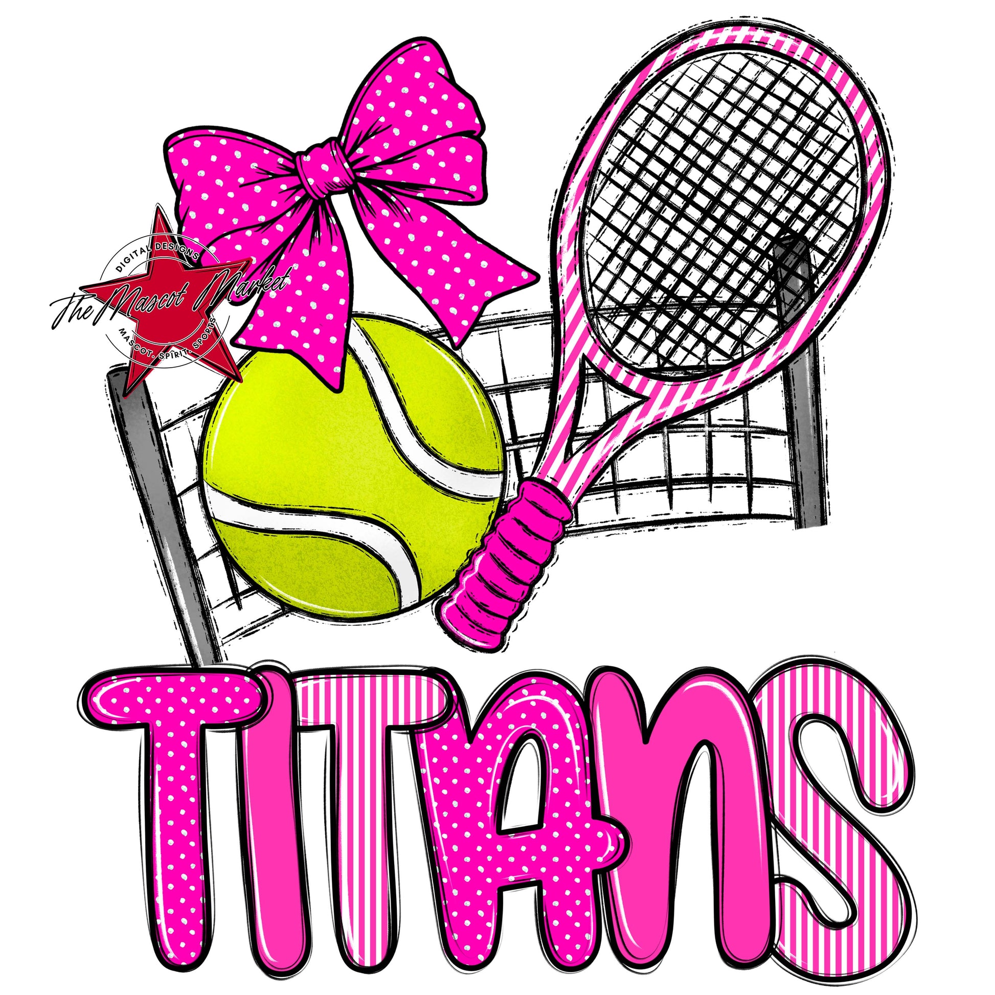 Titans Tennis Spirit Design-Pink