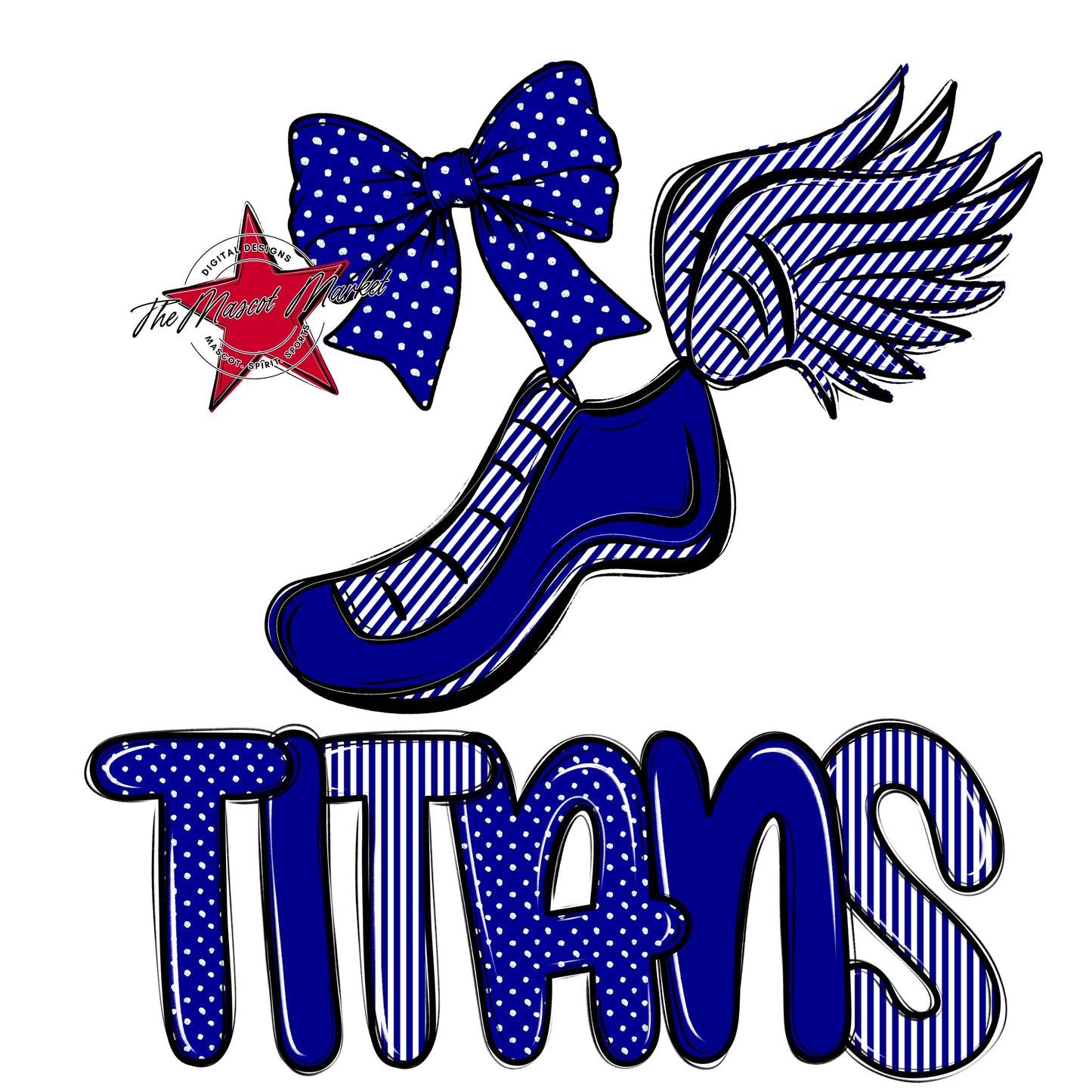 Titans Track Spirit Design-Blue