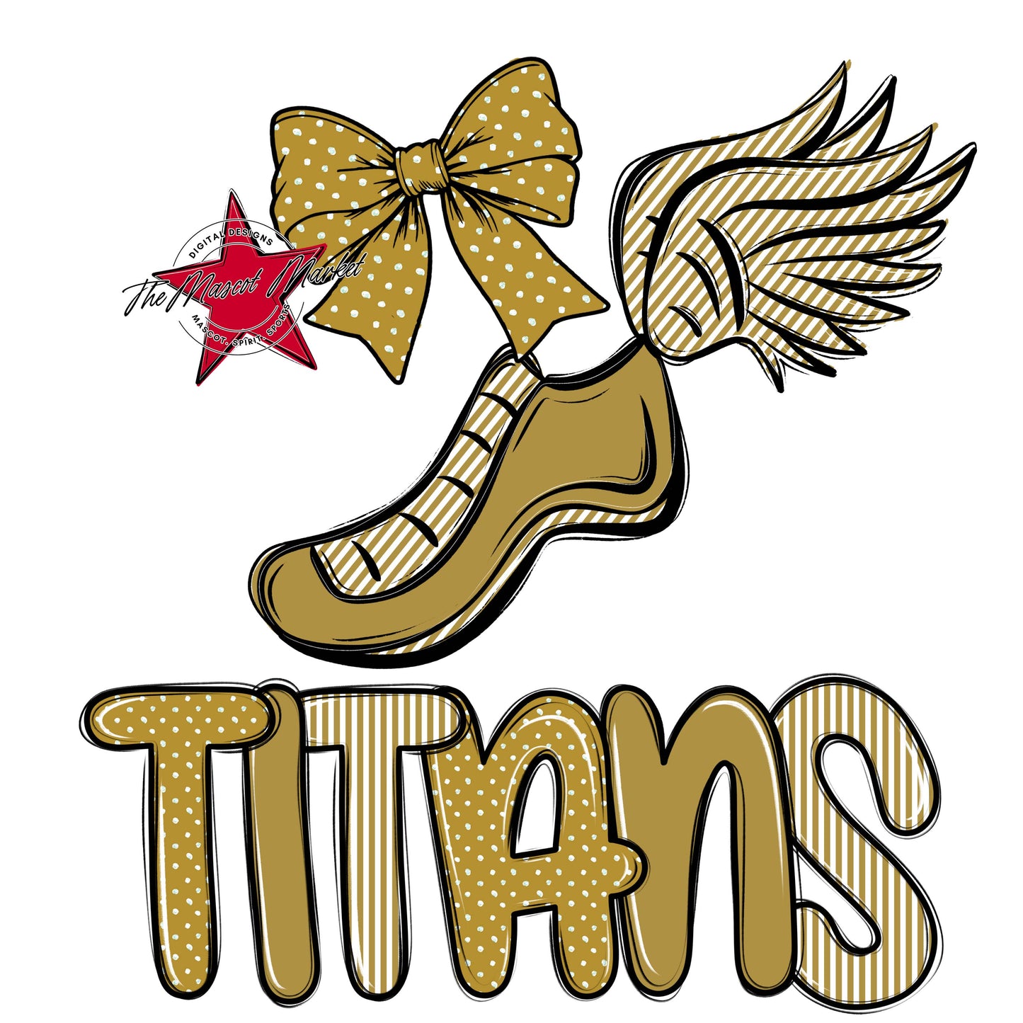Titans Track Spirit Design-Gold