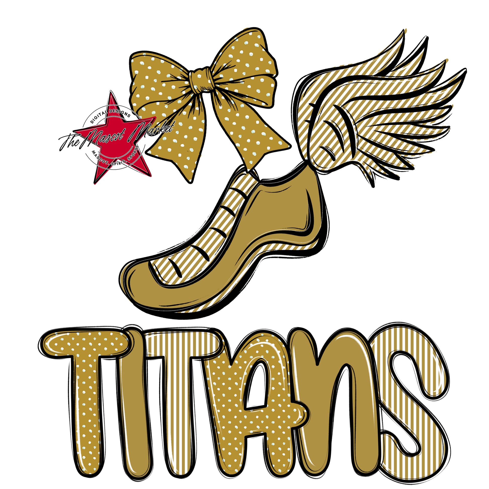 Titans Track Spirit Design-Gold