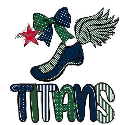 Titans Track Spirit Design-Navy & Green