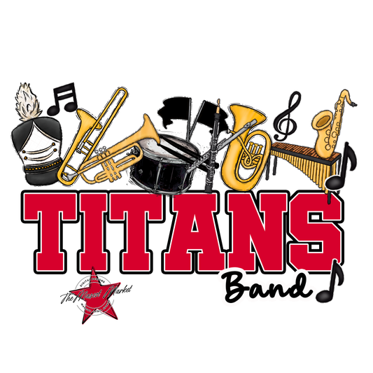 Titans Varsity Band-Red