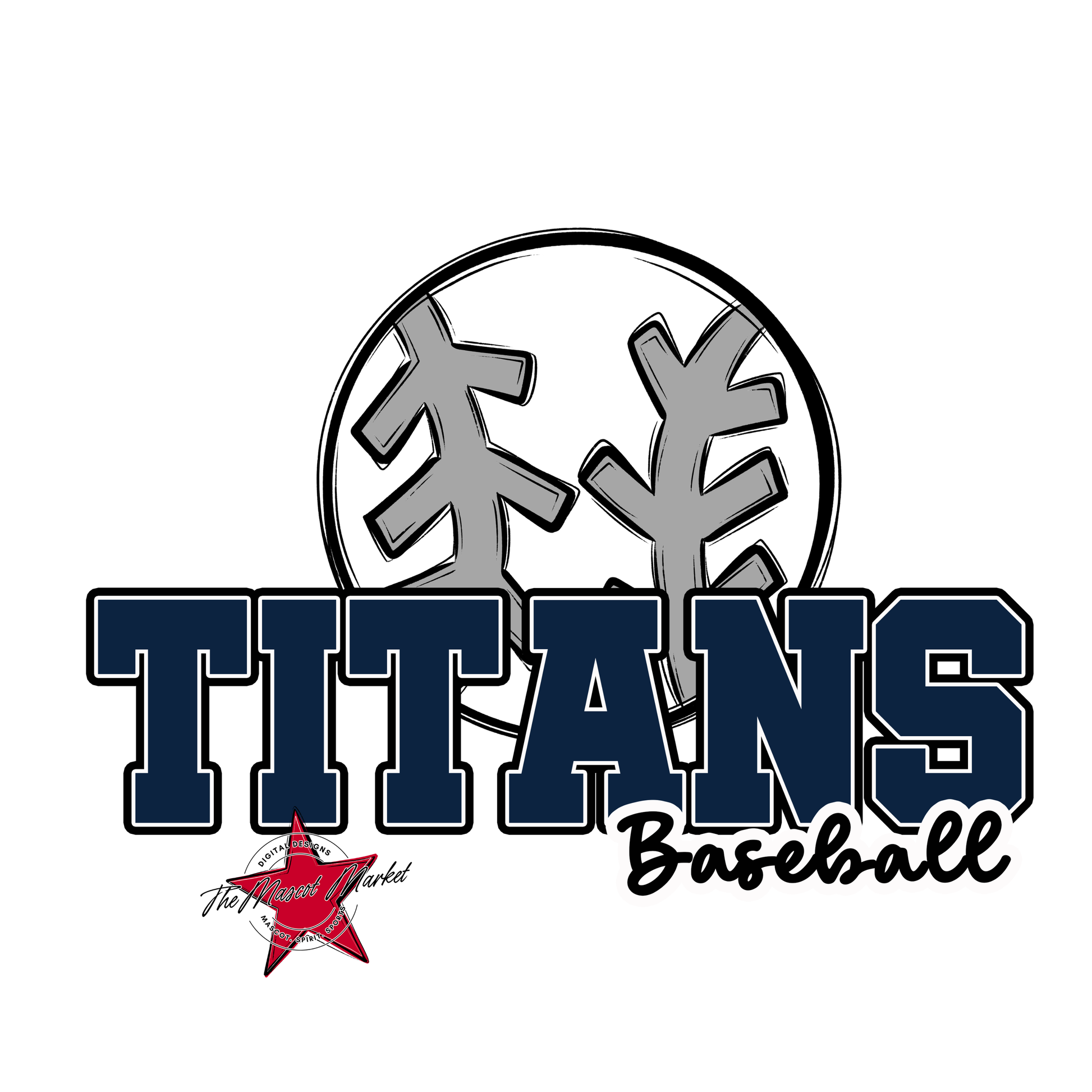 Titans Varsity Baseball-Navy