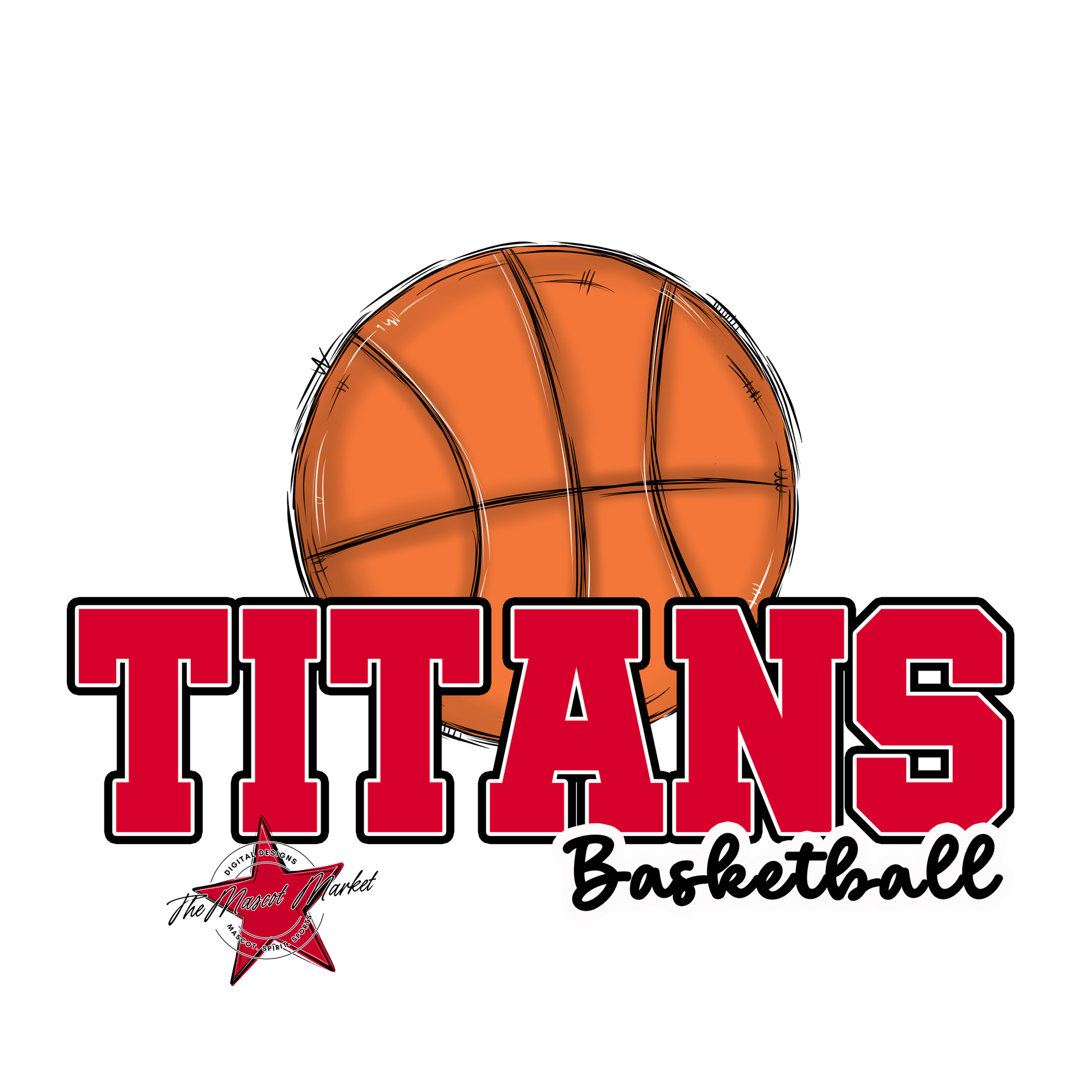 Titans Varsity Basketball-Red