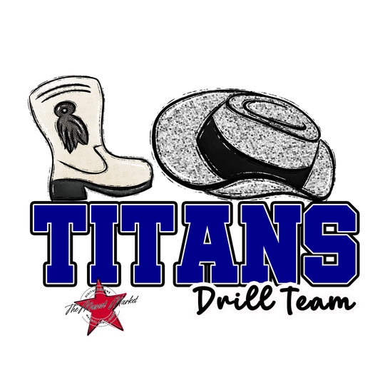 Titans Varsity Drillteam-Blue
