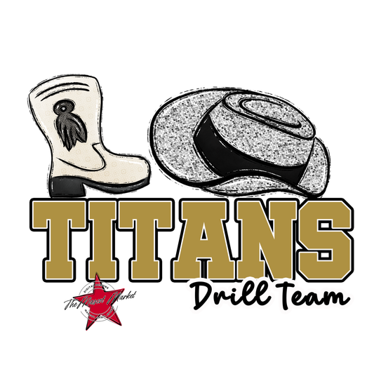 Titans Varsity Drillteam-Gold
