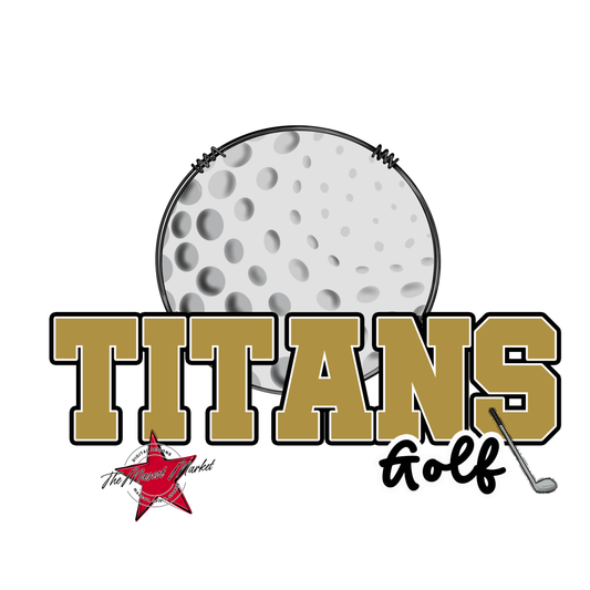 Titans Varsity Golf-Gold