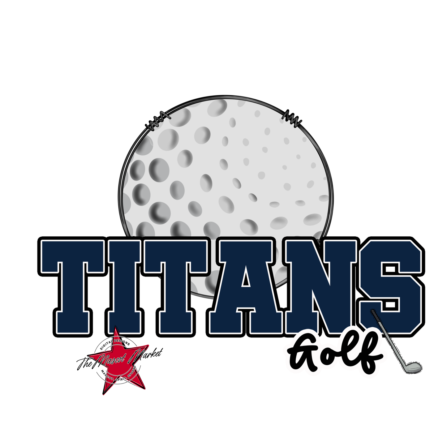 Titans Varsity Golf-Navy