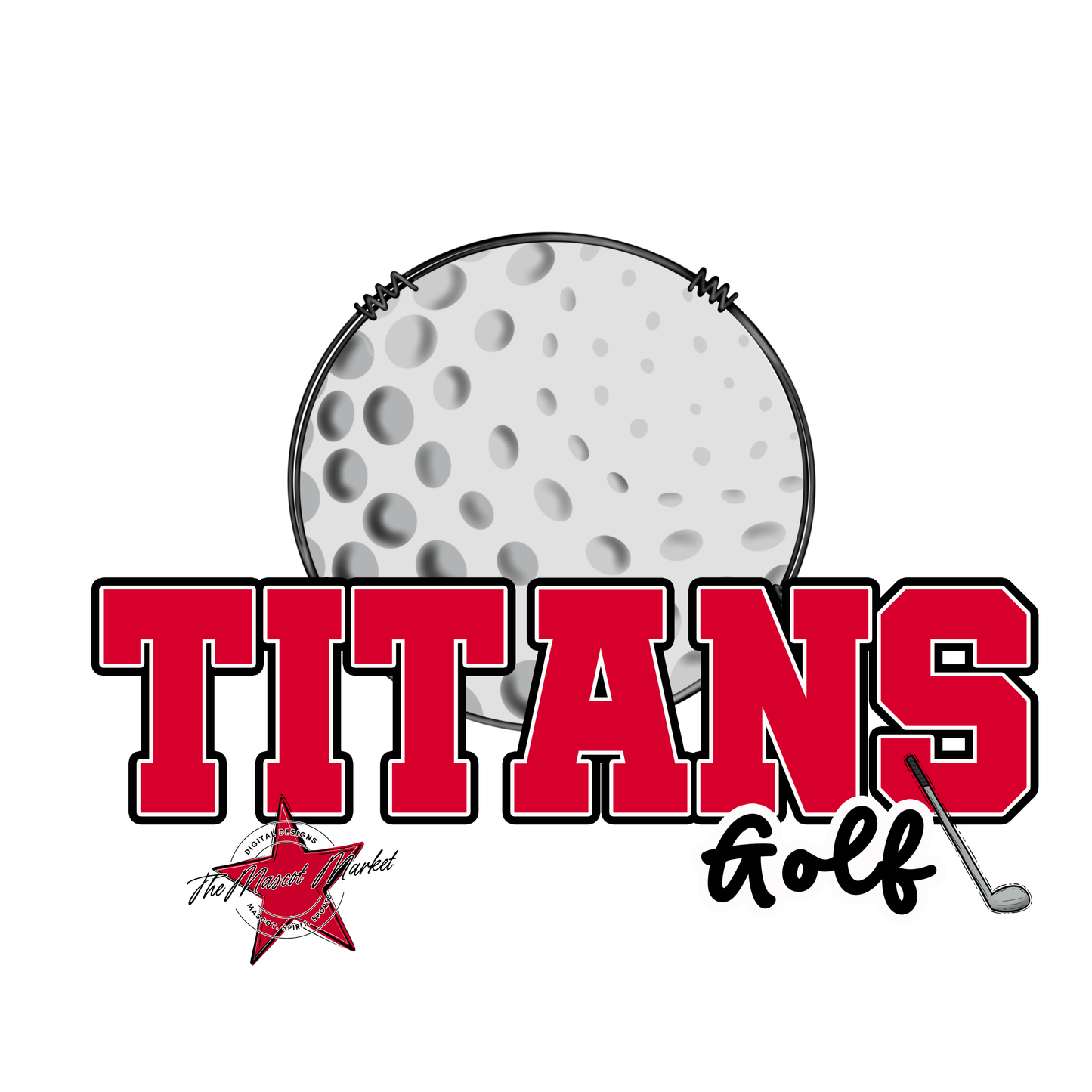 Titans Varsity Golf-Red