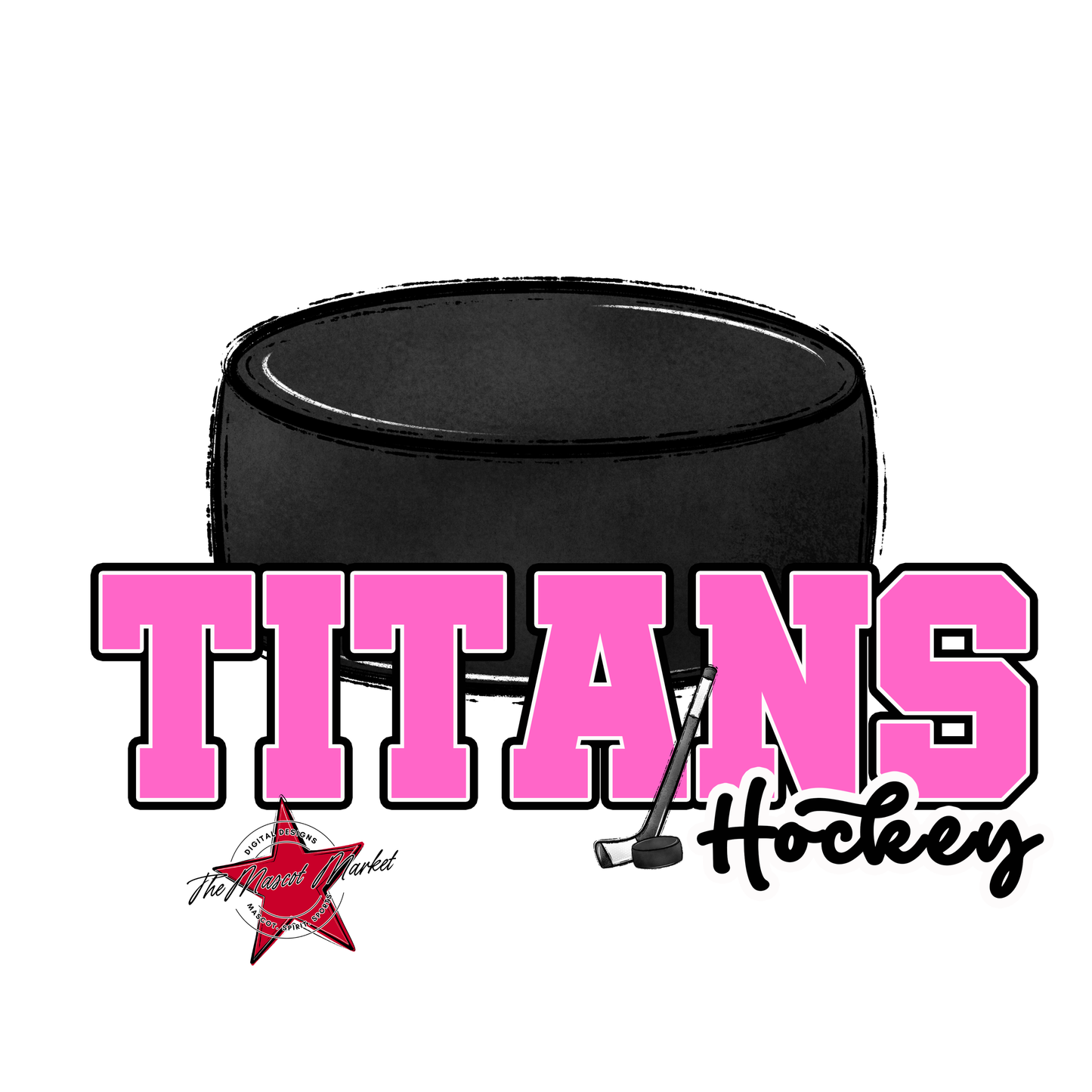 Titans Varsity Hockey-Baby Pink