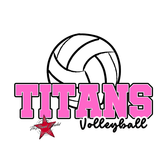 Titans Varsity Volleyball-Baby Pink