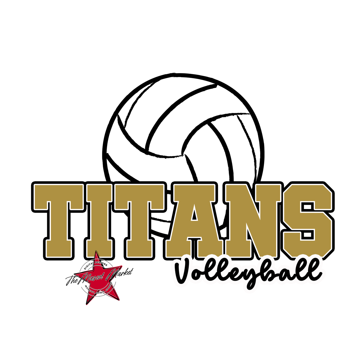 Titans Varsity Volleyball-Gold
