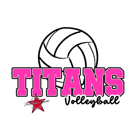 Titans Varsity Volleyball-Pink