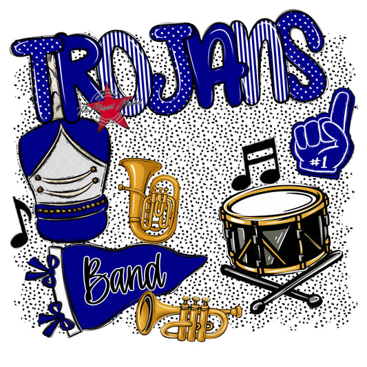 Trojans Band Spirit-Blue