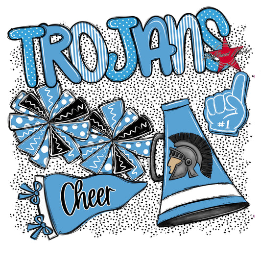 Trojans Cheer Spirit-Carolina Blue