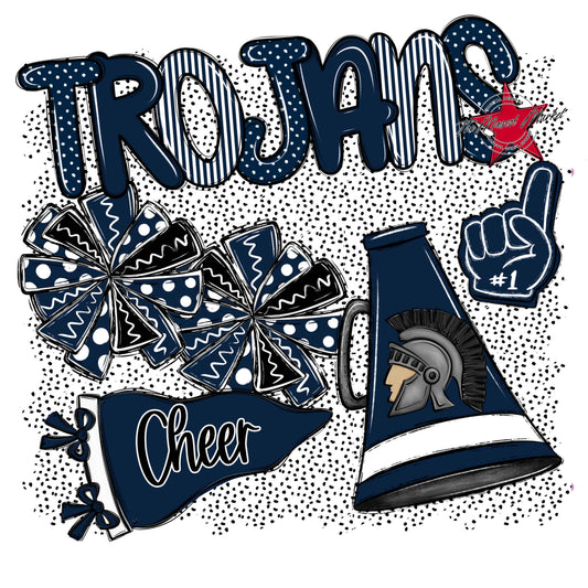 Trojans Cheer Spirit-Navy