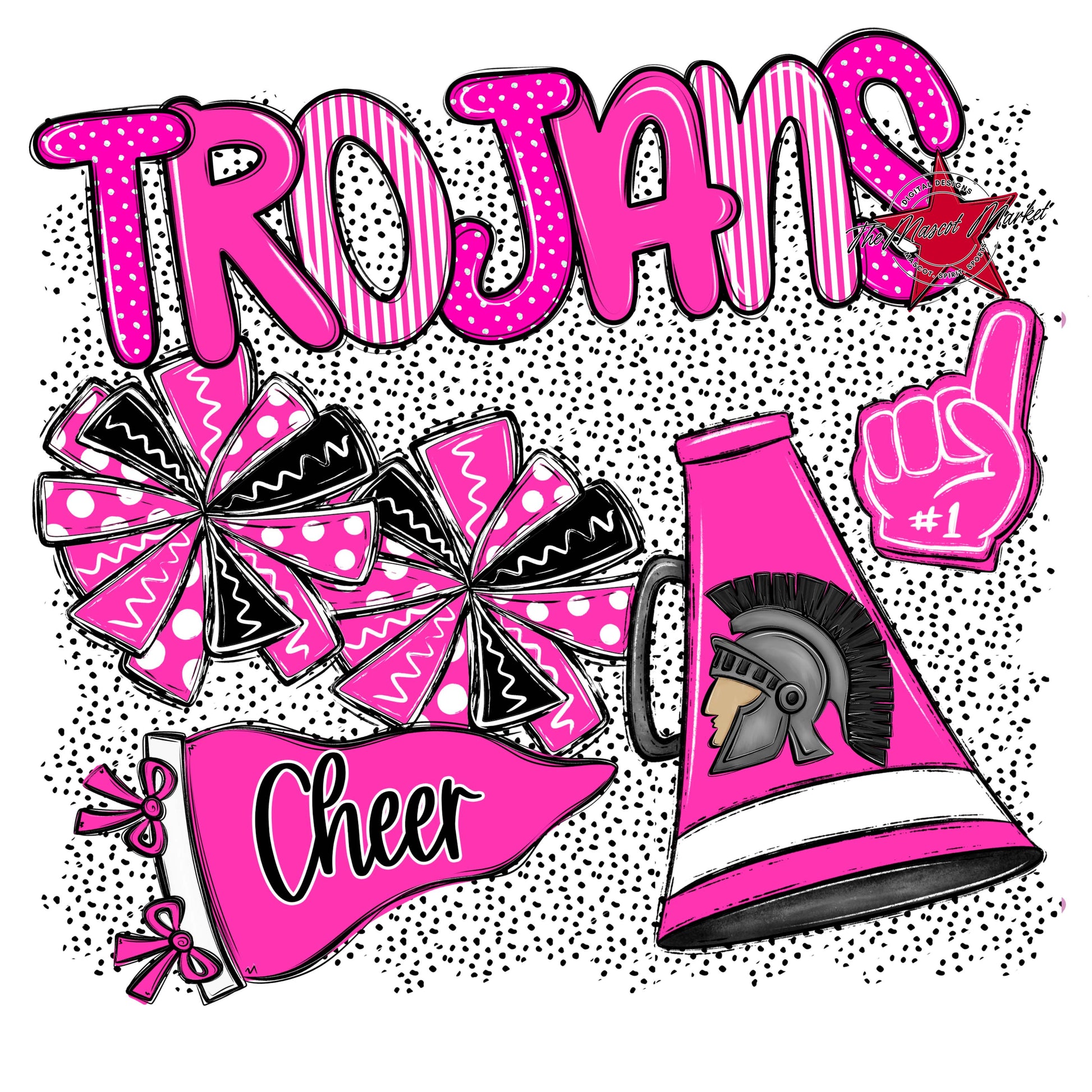 Trojans Cheer Spirit-Pink