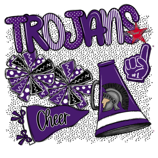 Trojans Cheer Spirit-Purple