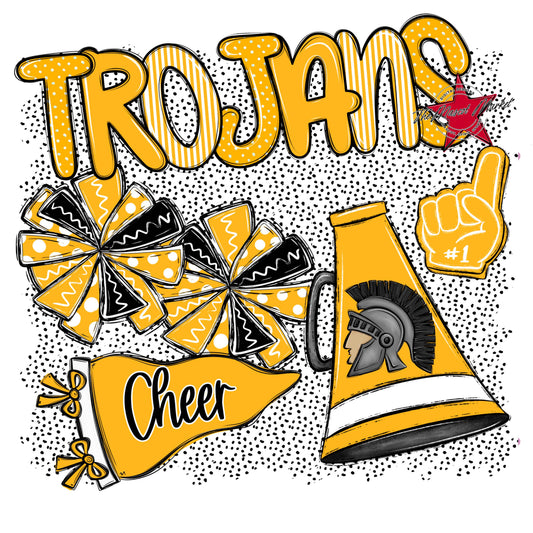 Trojans Cheer Spirit-Yellow