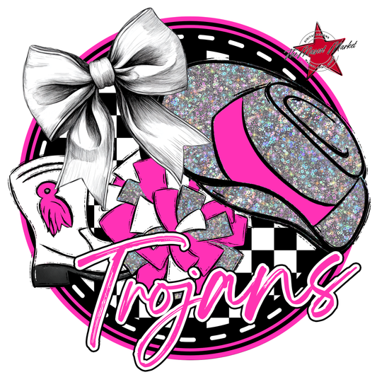 Trojans Circle Drillteam Design-Pink