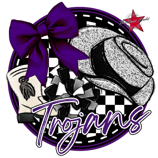 Trojans Circle Drillteam Design-Purple