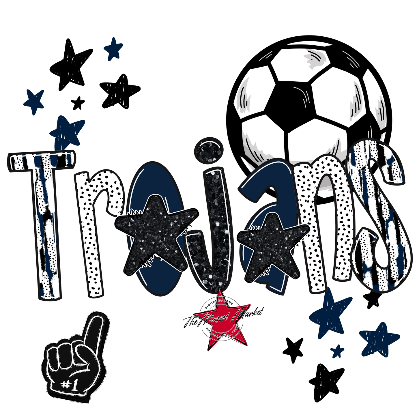 Trojans Soccer Scrape-Navy