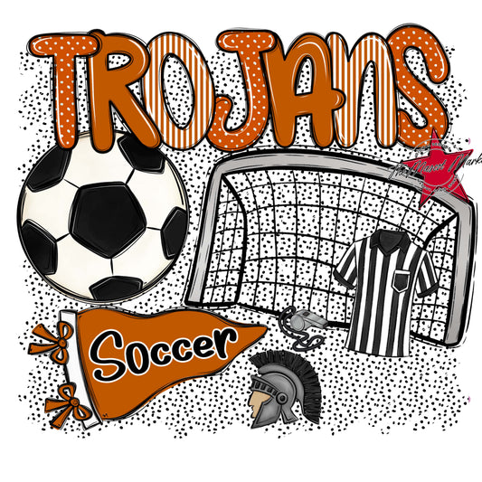 Trojans Soccer Spirit-Burnt Orange