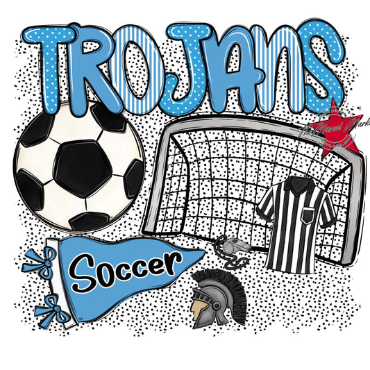 Trojans Soccer Spirit-Carolina Blue
