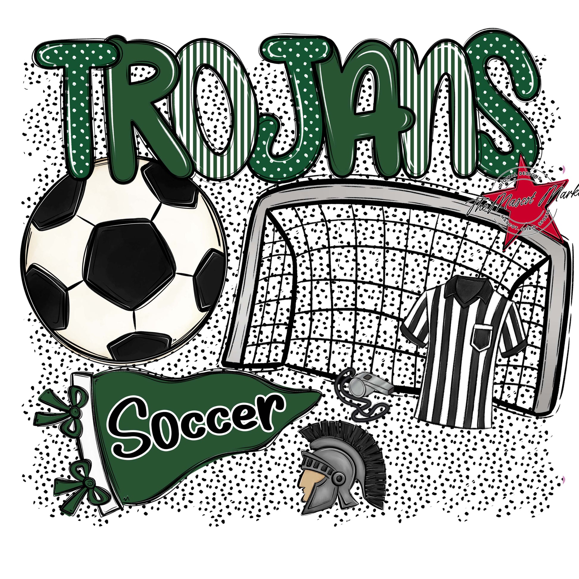 Trojans Soccer Spirit-Green