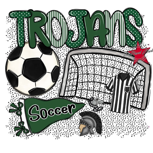 Trojans Soccer Spirit-Green