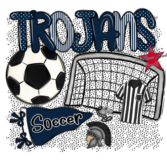 Trojans Soccer Spirit-Navy