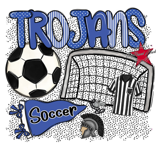 Trojans Soccer Spirit-Off Blue