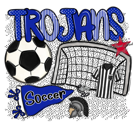 Trojans Soccer Spirit-Royal Blue