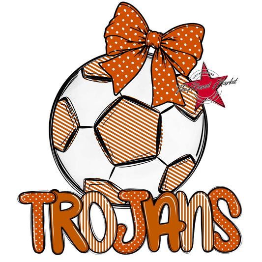 Trojans Soccer Spirit Design-Burnt Orange