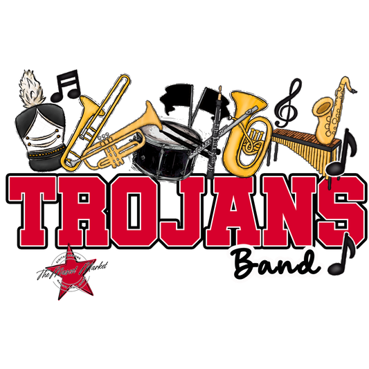 Trojans Varsity Band-Red