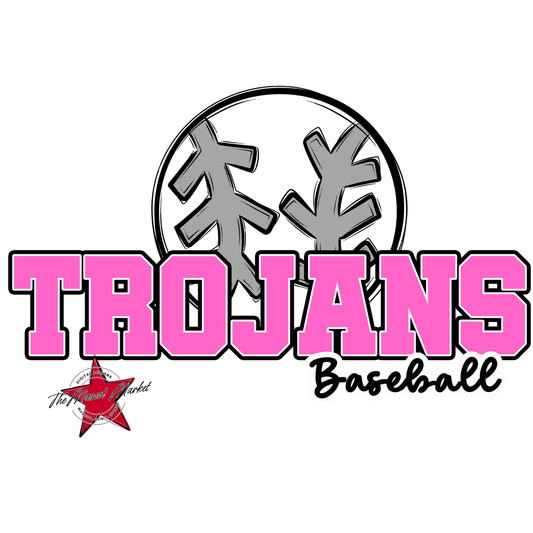 Trojans Varsity Baseball-Baby Pink