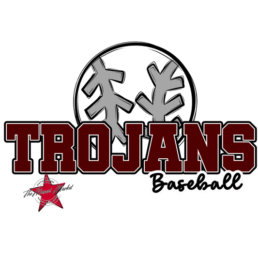 Trojans Varsity Baseball-Maroon